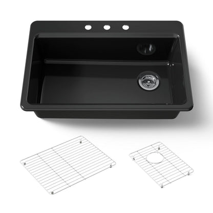KOHLER Riverby 33" top-mount single-bowl kitchen sink