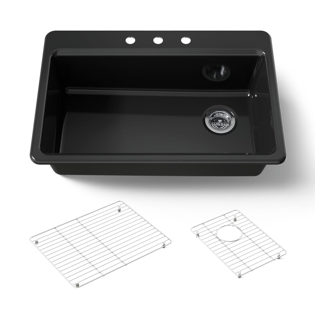 KOHLER Riverby 33" top-mount single-bowl kitchen sink