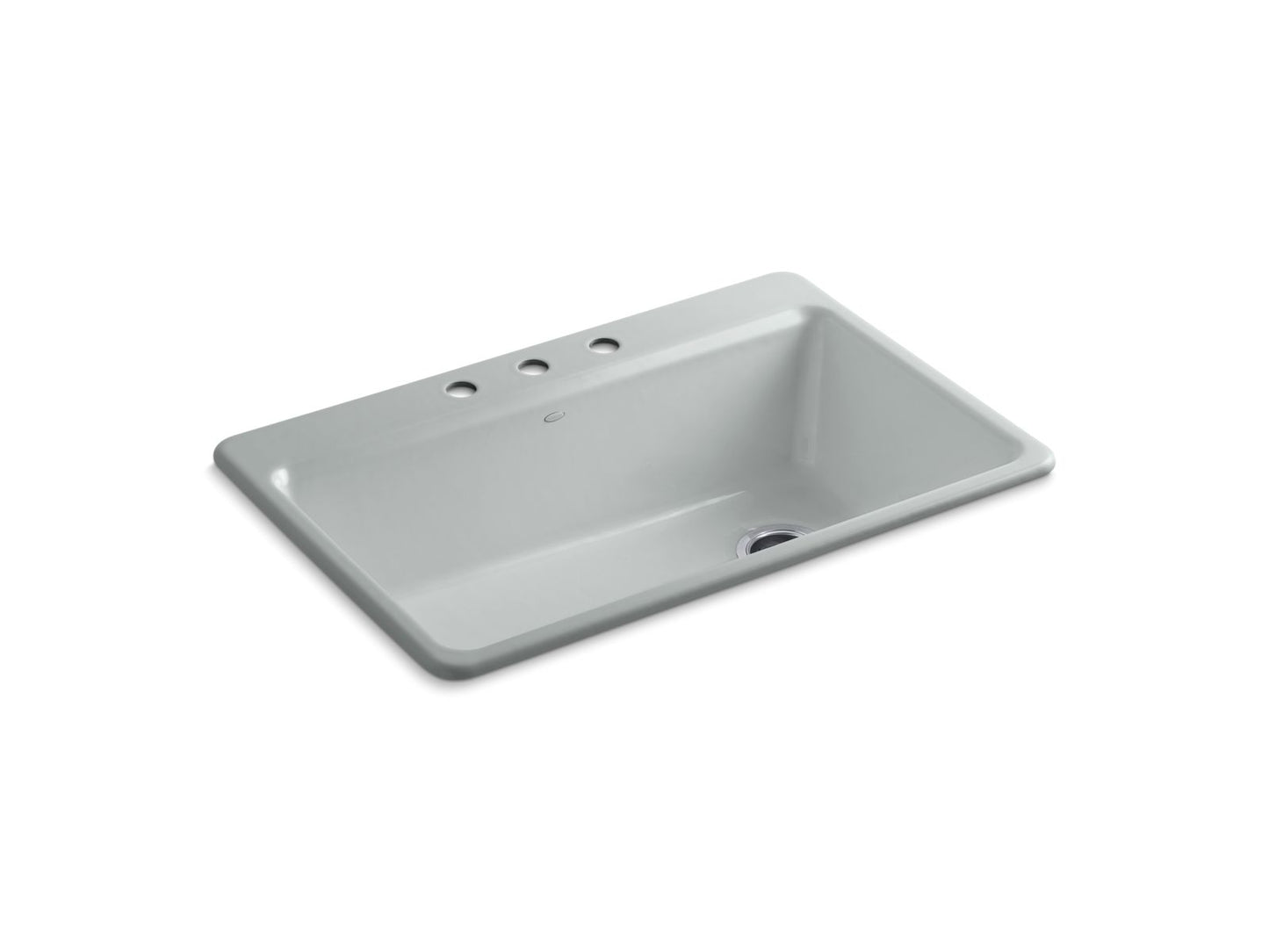 KOHLER K-5871-3A2 Riverby 33" top-mount single-bowl workstation kitchen sink
