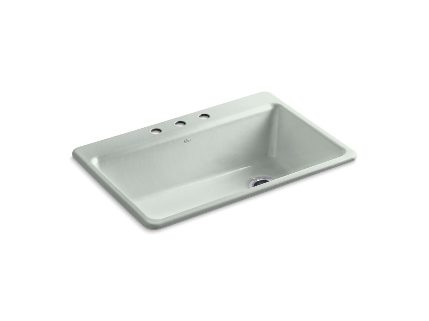 KOHLER K-5871-3A2 Riverby 33" top-mount single-bowl workstation kitchen sink