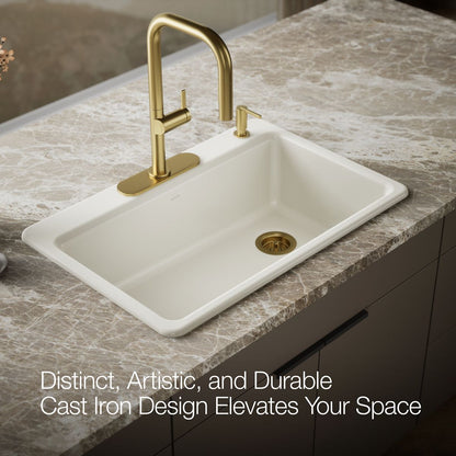 KOHLER Riverby 33" top-mount single-bowl kitchen sink