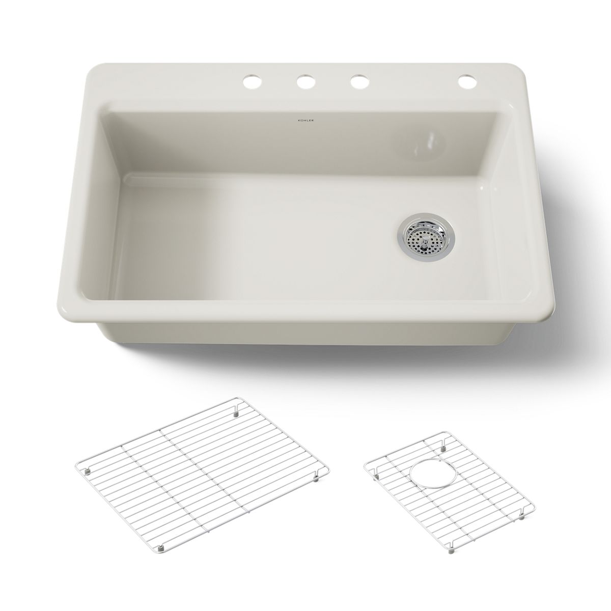 KOHLER Riverby 33" top-mount single-bowl kitchen sink