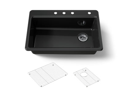 KOHLER Riverby 33" top-mount single-bowl kitchen sink