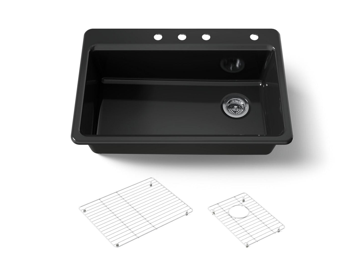KOHLER Riverby 33" top-mount single-bowl kitchen sink