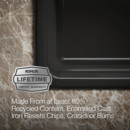 KOHLER Riverby 33" top-mount single-bowl kitchen sink
