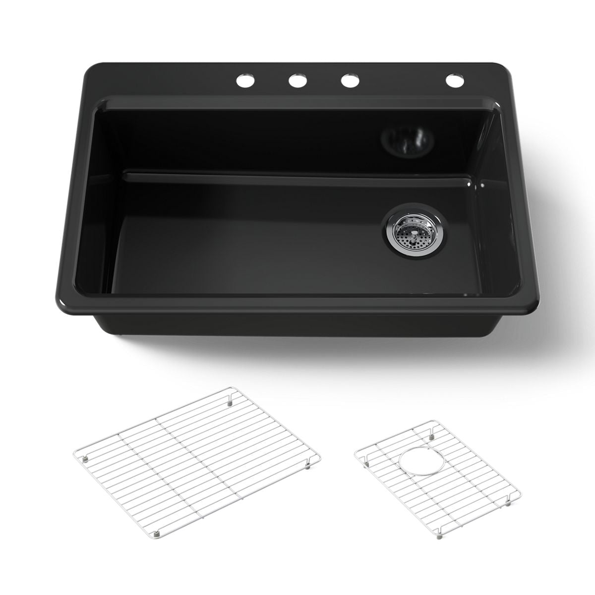KOHLER Riverby 33" top-mount single-bowl kitchen sink