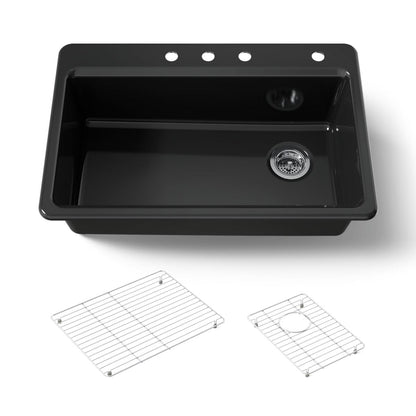 KOHLER Riverby 33" top-mount single-bowl kitchen sink