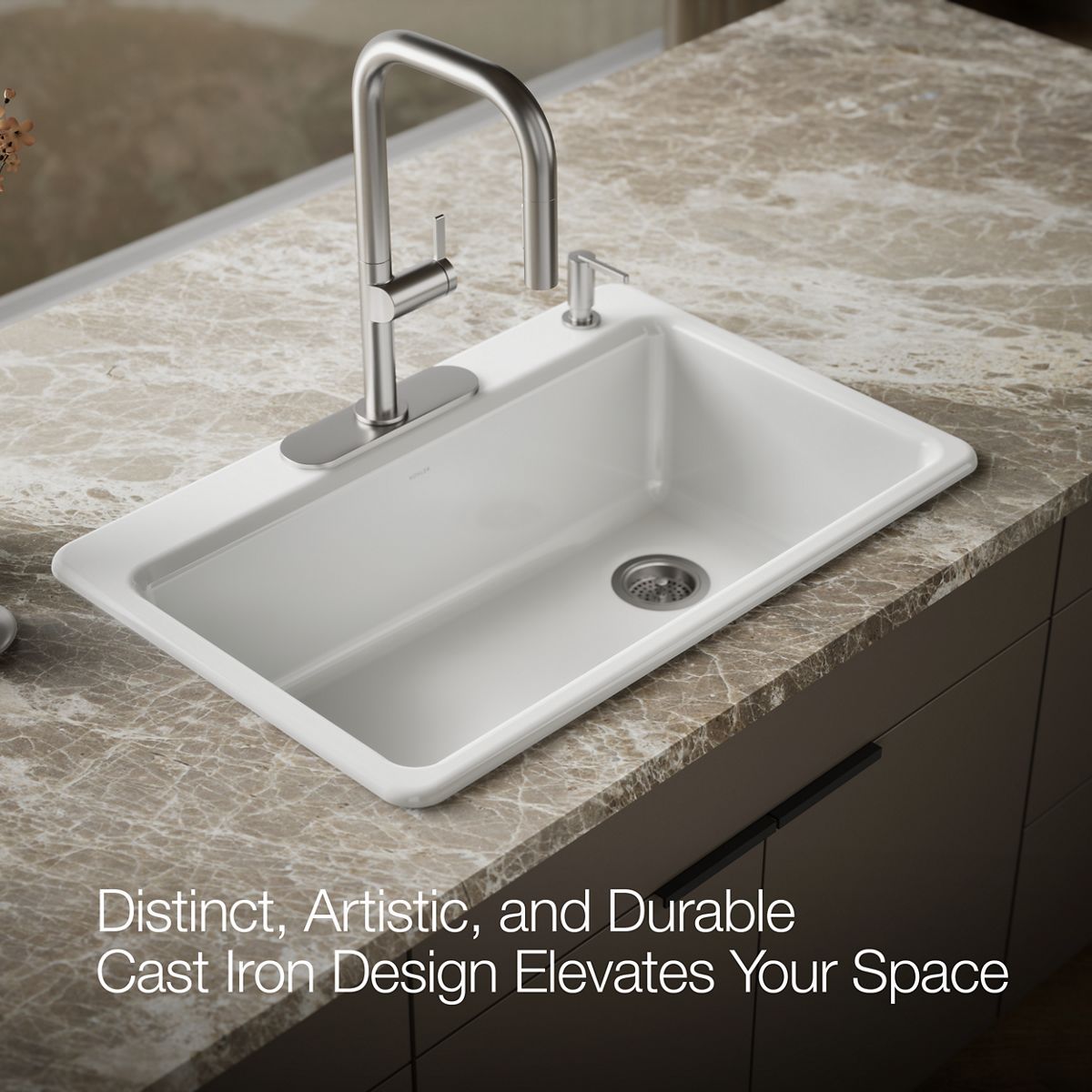 KOHLER Riverby 33" top-mount single-bowl kitchen sink
