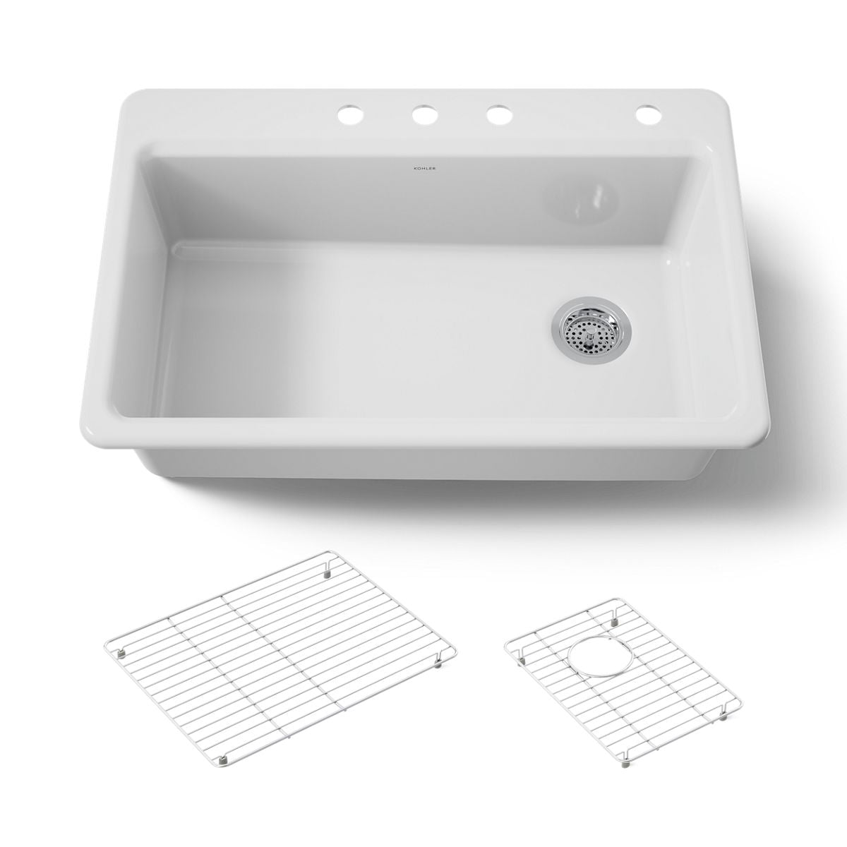 KOHLER Riverby 33" top-mount single-bowl kitchen sink