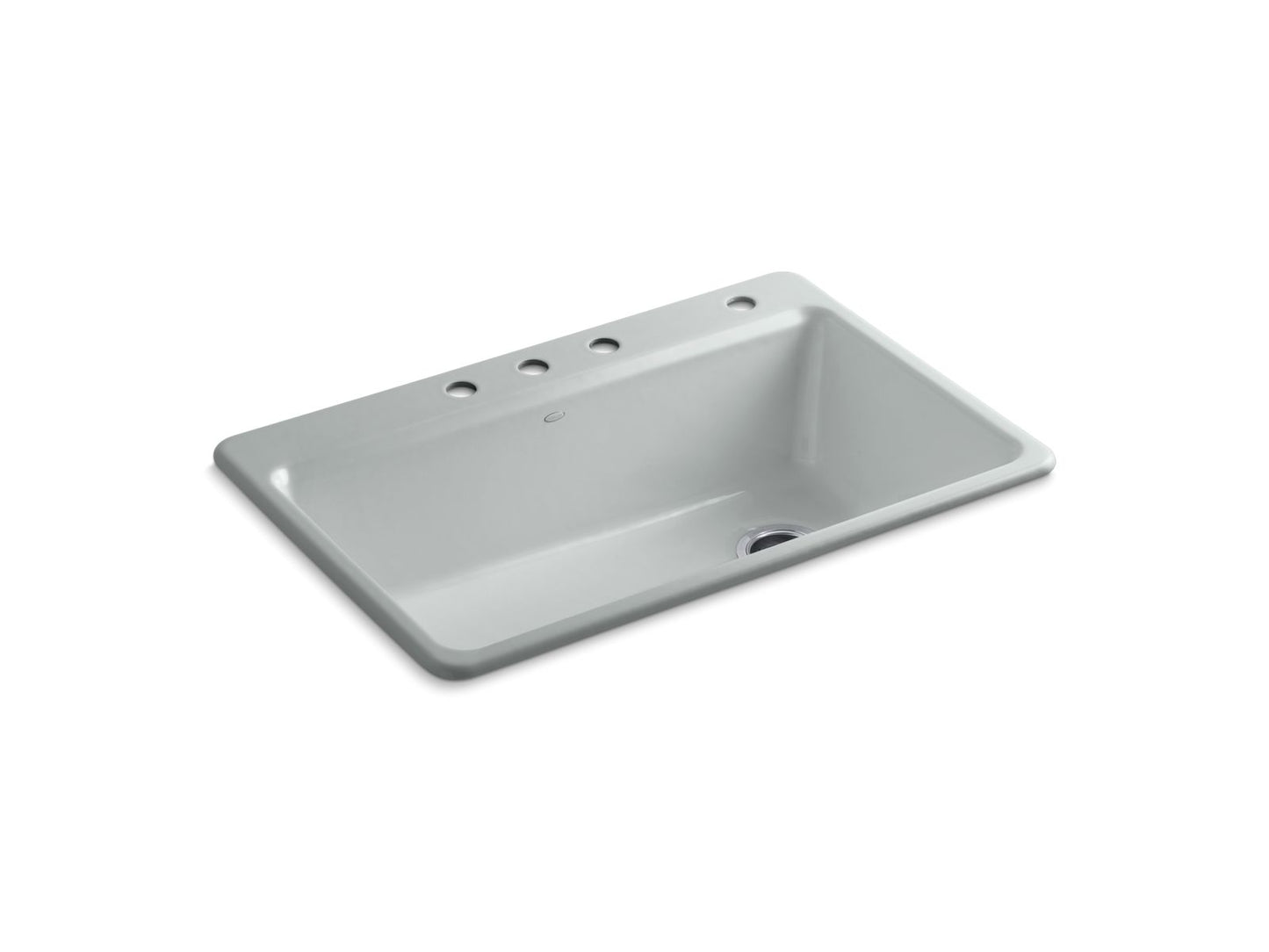 KOHLER K-5871-4A2 Riverby 33" top-mount single-bowl workstation kitchen sink