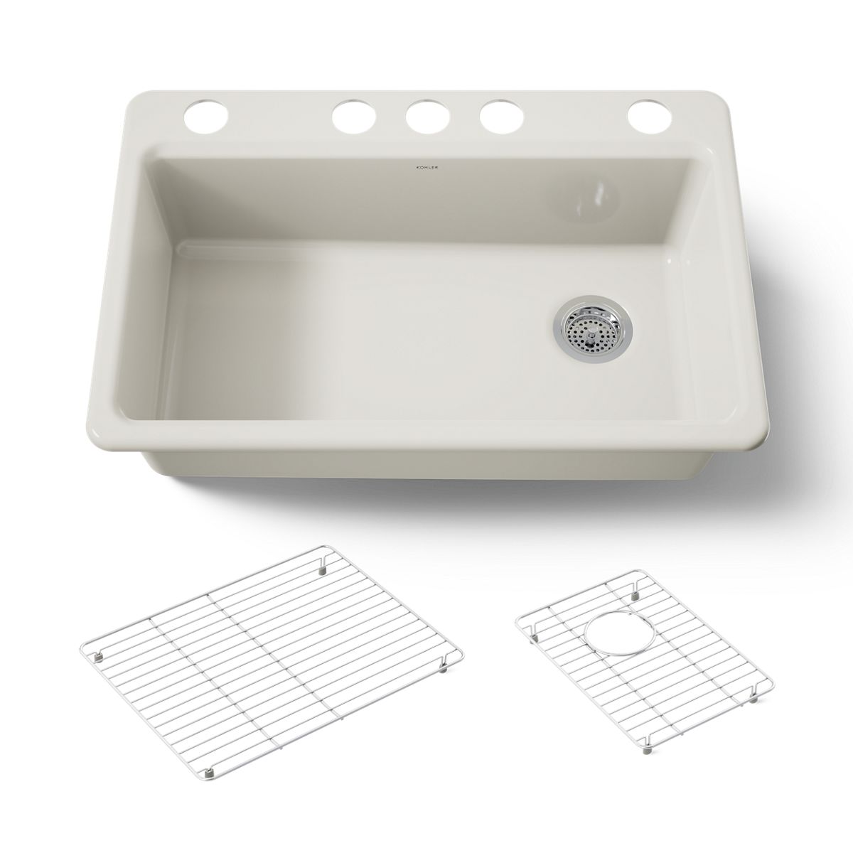 KOHLER Riverby 33" undermount single-bowl kitchen sink