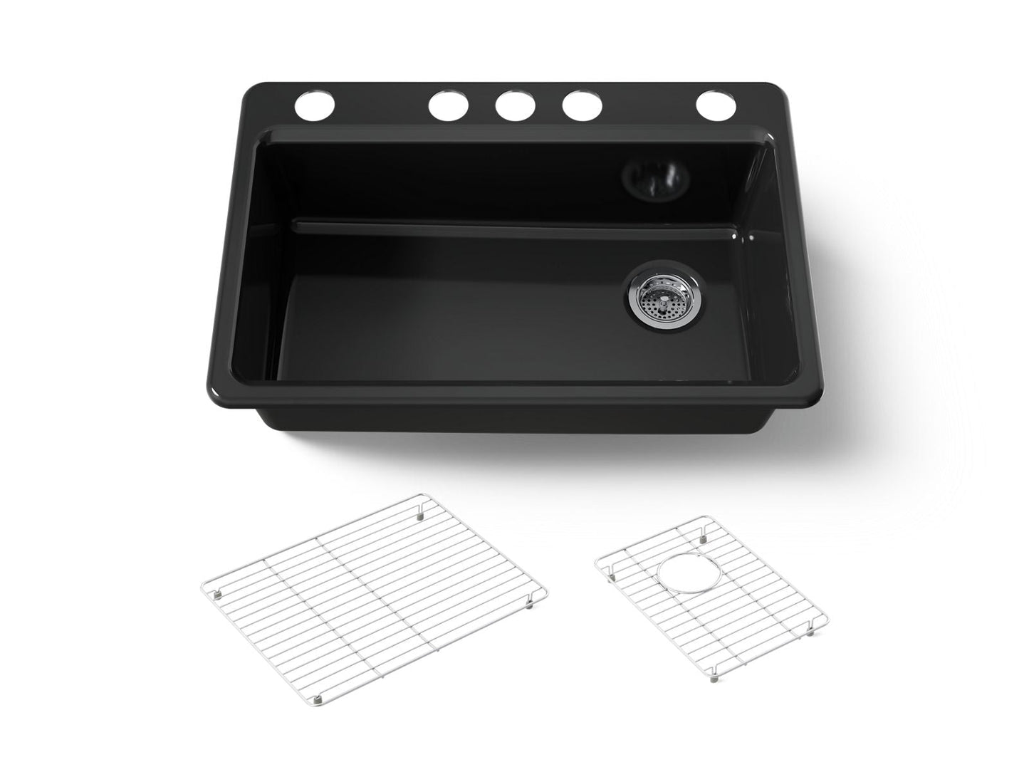 KOHLER Riverby 33" undermount single-bowl kitchen sink