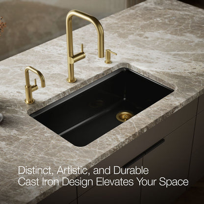 KOHLER Riverby 33" undermount single-bowl kitchen sink