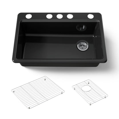 KOHLER Riverby 33" undermount single-bowl kitchen sink