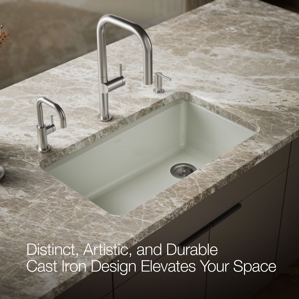 KOHLER Riverby 33" undermount single-bowl kitchen sink