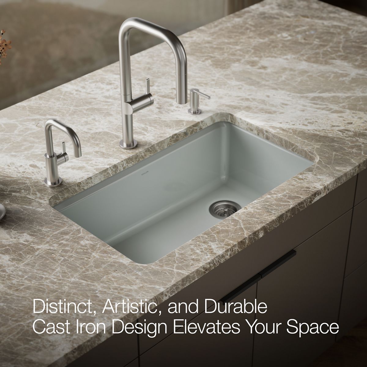 KOHLER Riverby 33" undermount single-bowl kitchen sink