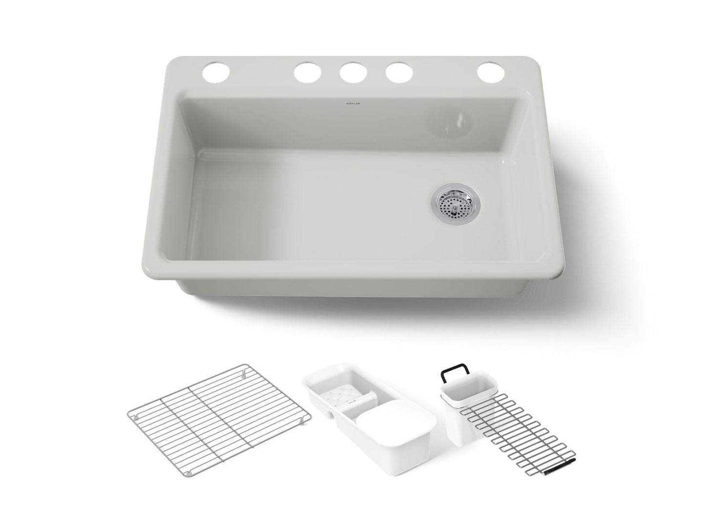 KOHLER Riverby 33" undermount single-bowl kitchen sink