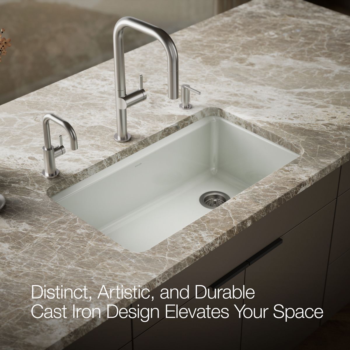 KOHLER Riverby 33" undermount single-bowl kitchen sink