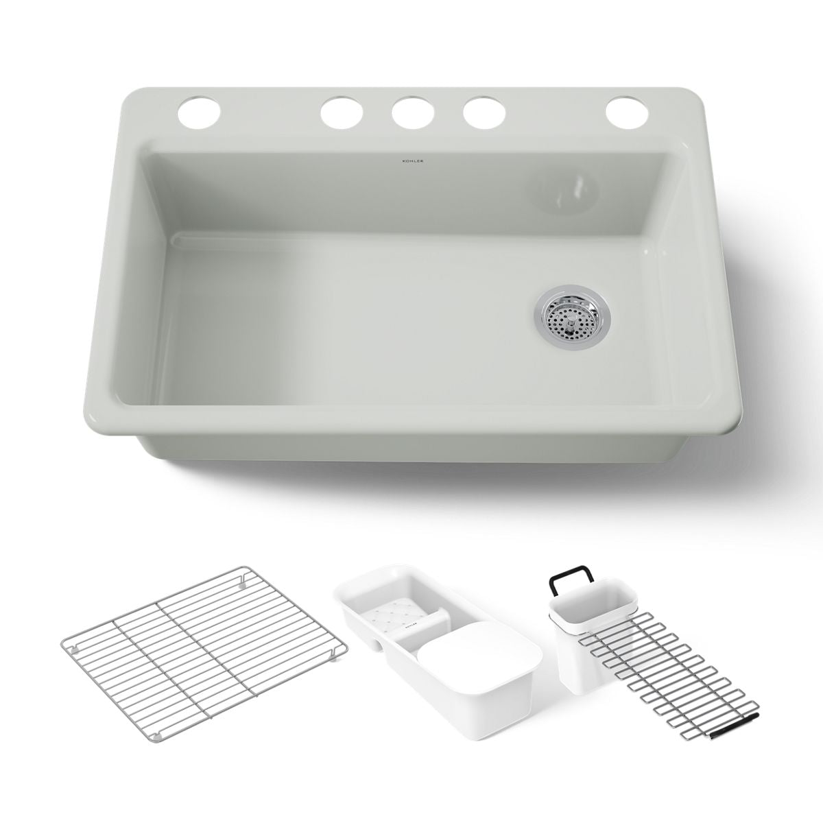 KOHLER Riverby 33" undermount single-bowl kitchen sink