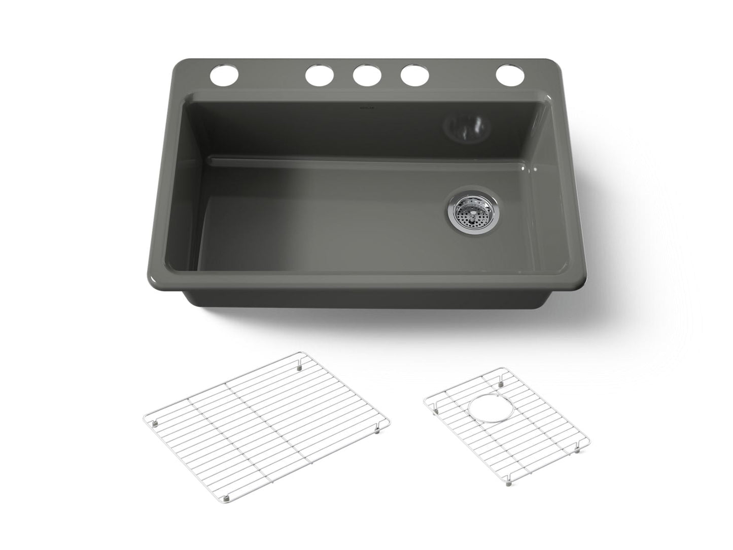 KOHLER Riverby 33" undermount single-bowl kitchen sink