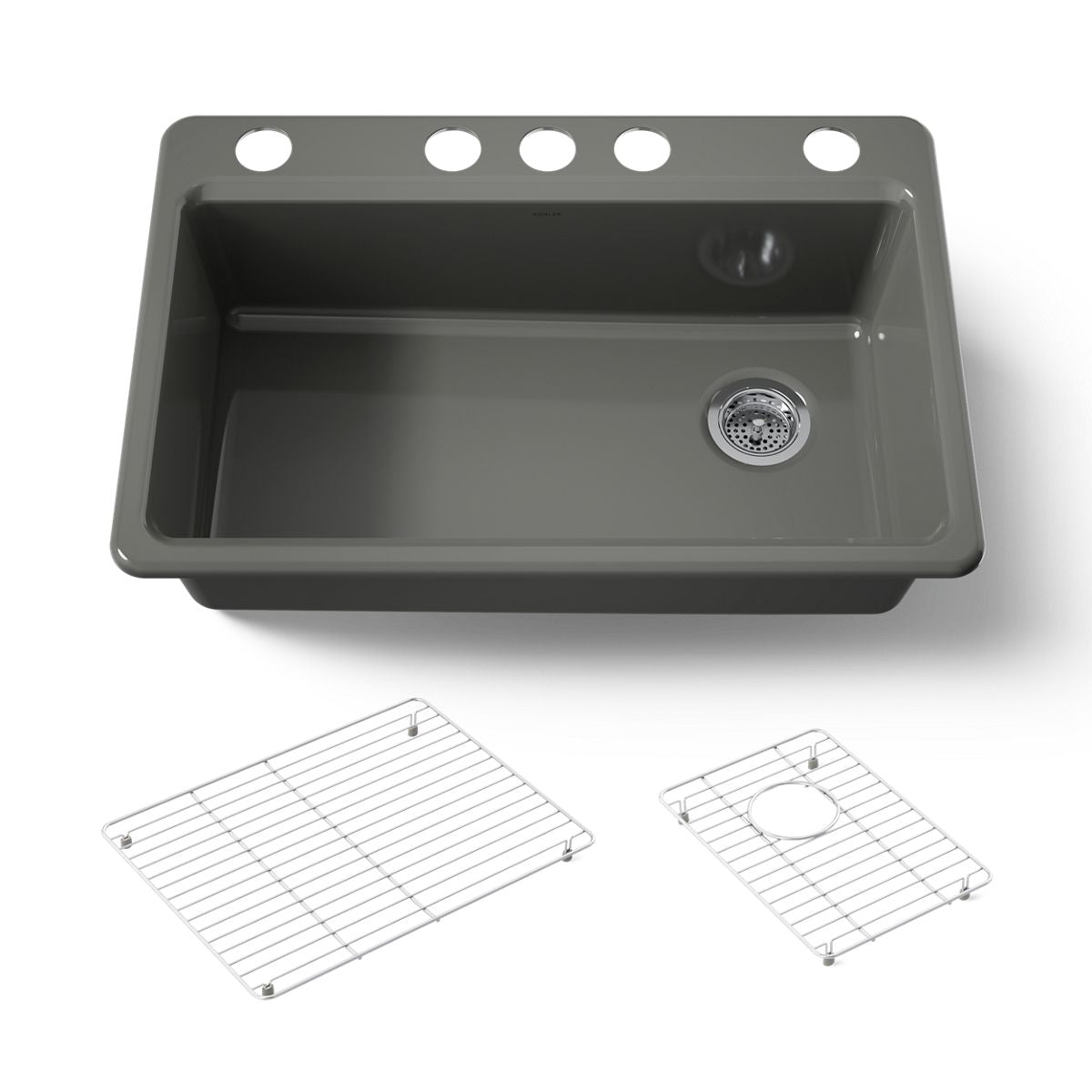 KOHLER Riverby 33" undermount single-bowl kitchen sink