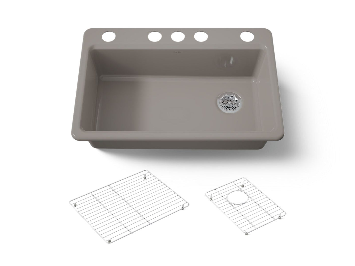 KOHLER Riverby 33" undermount single-bowl kitchen sink