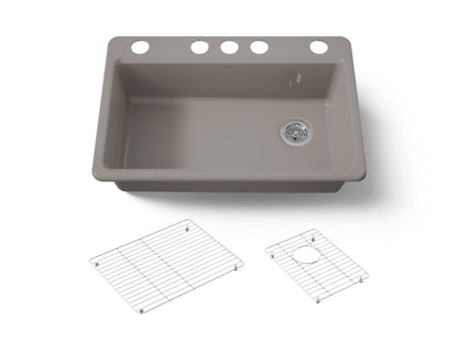 KOHLER Riverby 33" undermount single-bowl kitchen sink
