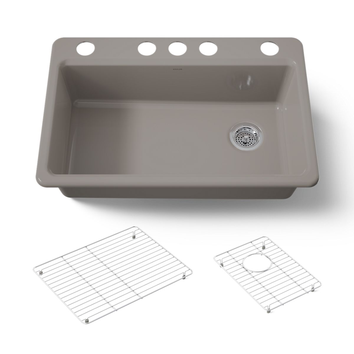 KOHLER Riverby 33" undermount single-bowl kitchen sink