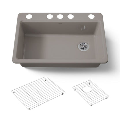 KOHLER Riverby 33" undermount single-bowl kitchen sink