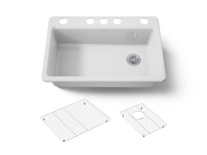 KOHLER Riverby 33" undermount single-bowl kitchen sink