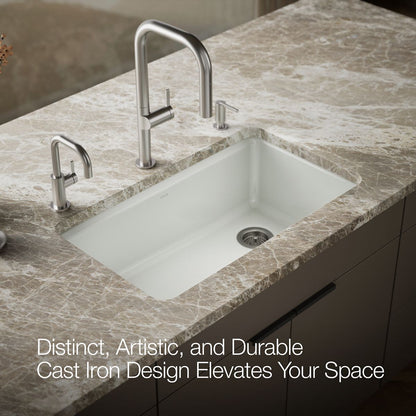 KOHLER K-5871-5UA3 Riverby 33" undermount single-bowl workstation kitchen sink