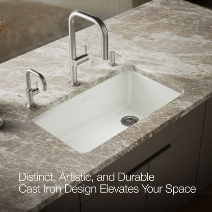 KOHLER Riverby 33" undermount single-bowl workstation kitchen sink