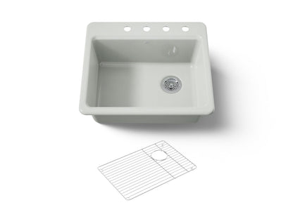 KOHLER K-5872-4A1 Riverby 25" top-mount single-bowl kitchen sink