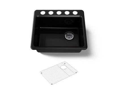KOHLER Riverby 25" undermount single-bowl kitchen sink