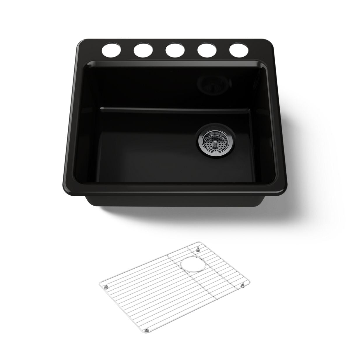 KOHLER Riverby 25" undermount single-bowl kitchen sink