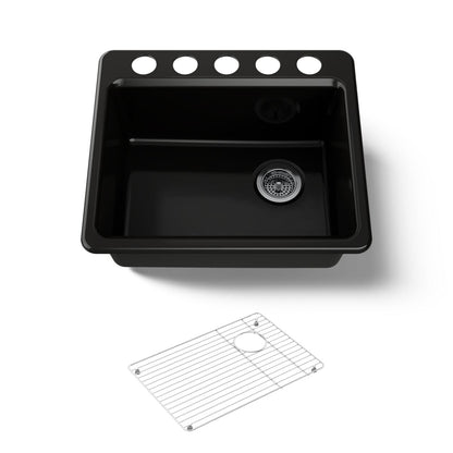 KOHLER Riverby 25" undermount single-bowl kitchen sink