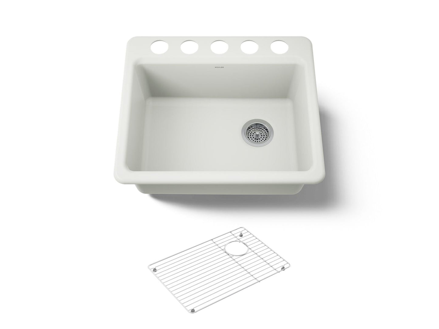 KOHLER Riverby 25" undermount single-bowl kitchen sink