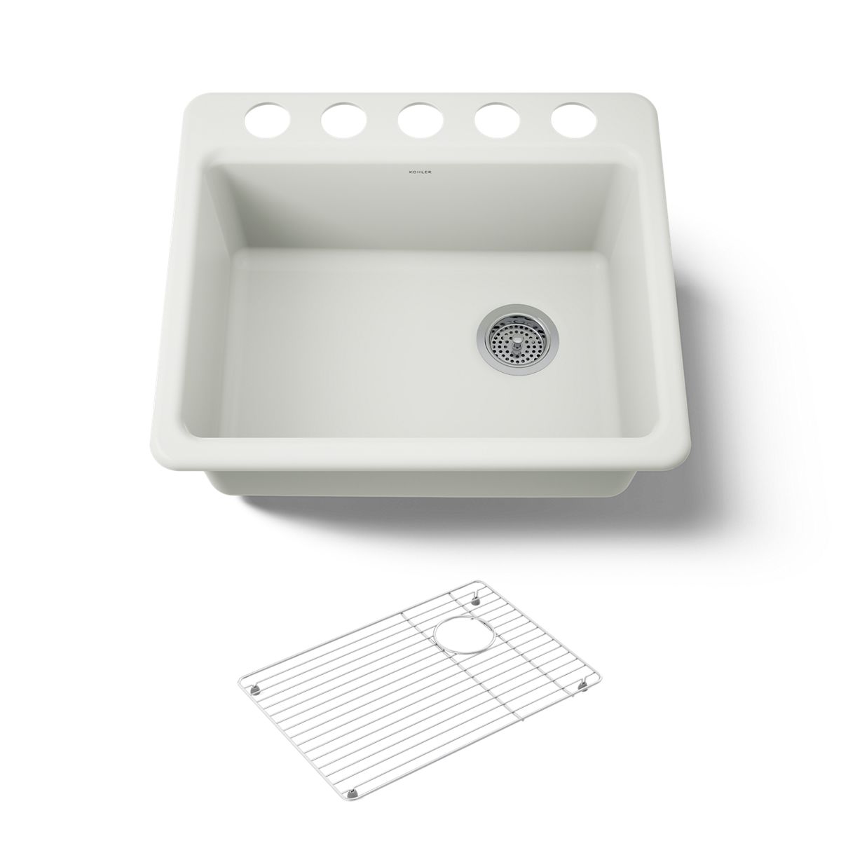 KOHLER Riverby 25" undermount single-bowl kitchen sink