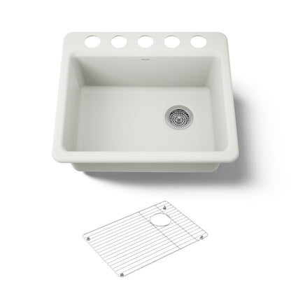 KOHLER Riverby 25" undermount single-bowl kitchen sink