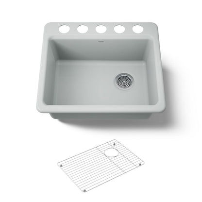 KOHLER Riverby 25" undermount single-bowl kitchen sink