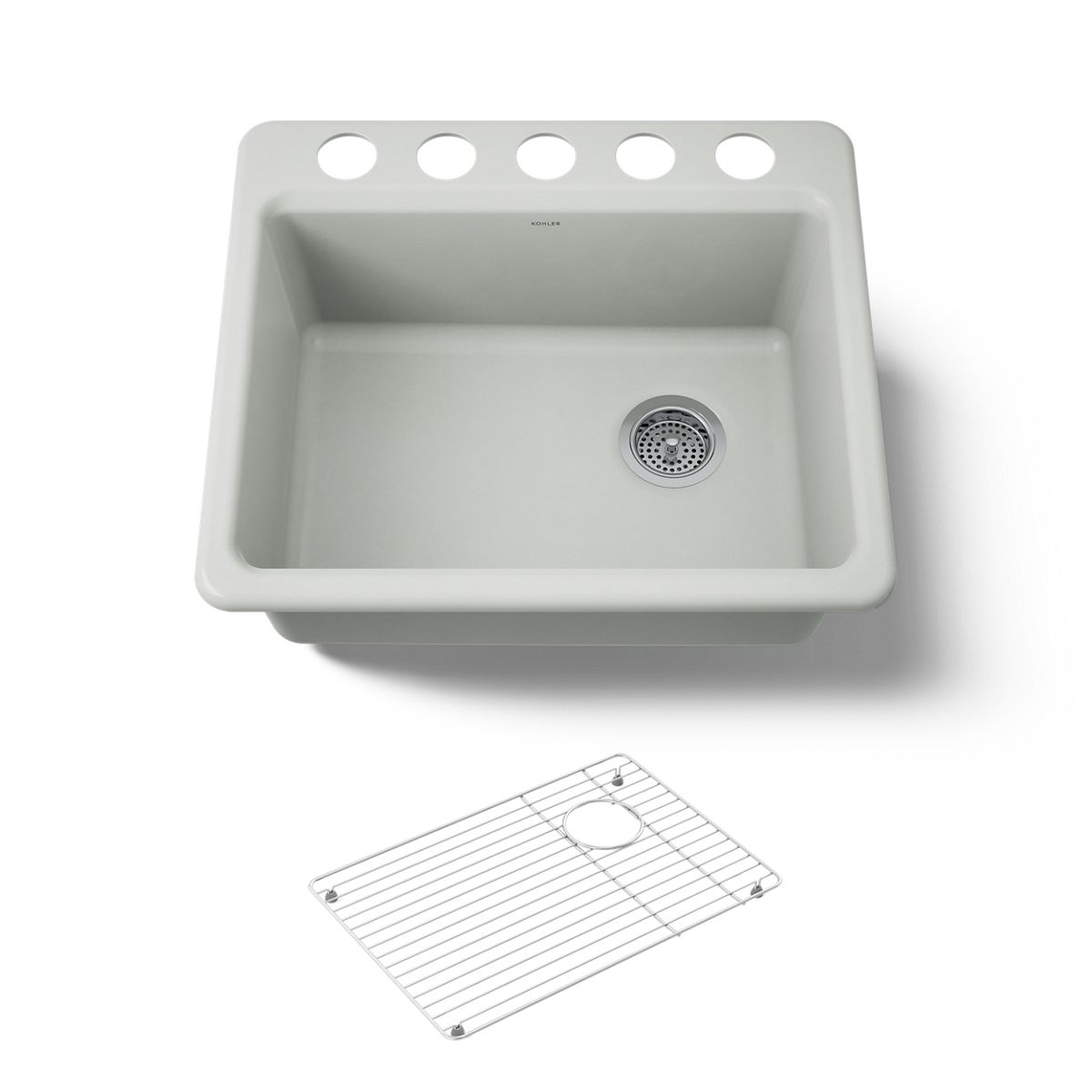KOHLER Riverby 25" undermount single-bowl kitchen sink