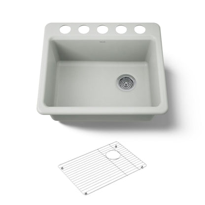 KOHLER Riverby 25" undermount single-bowl kitchen sink