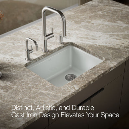 KOHLER Riverby 25" undermount single-bowl workstation kitchen sink