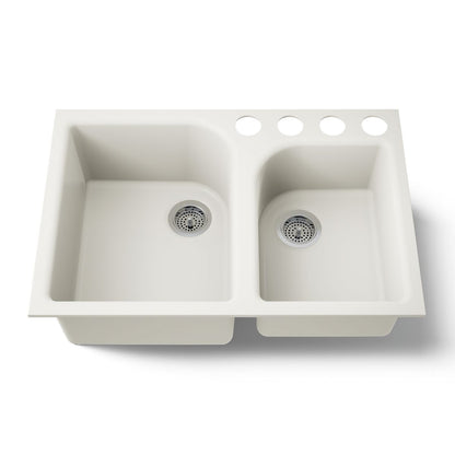 KOHLER K-5931-4U Executive Chef 33" undermount double-bowl kitchen sink
