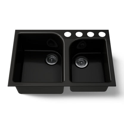 KOHLER K-5931-4U Executive Chef 33" undermount double-bowl kitchen sink