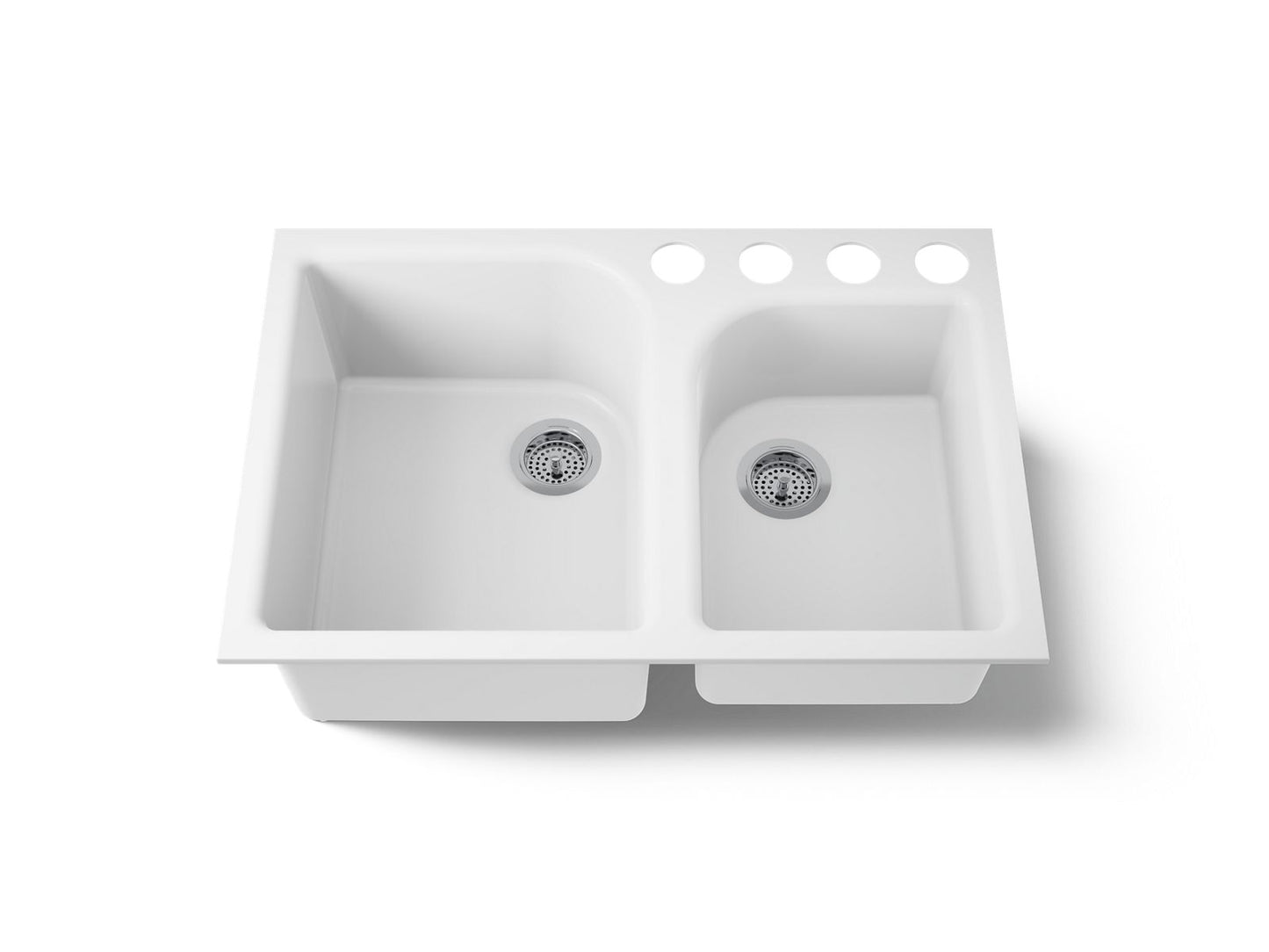 KOHLER K-5931-4U Executive Chef 33" undermount double-bowl kitchen sink