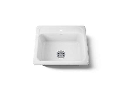 KOHLER K-5964-1 Mayfield 25" top-mount single-bowl kitchen sink