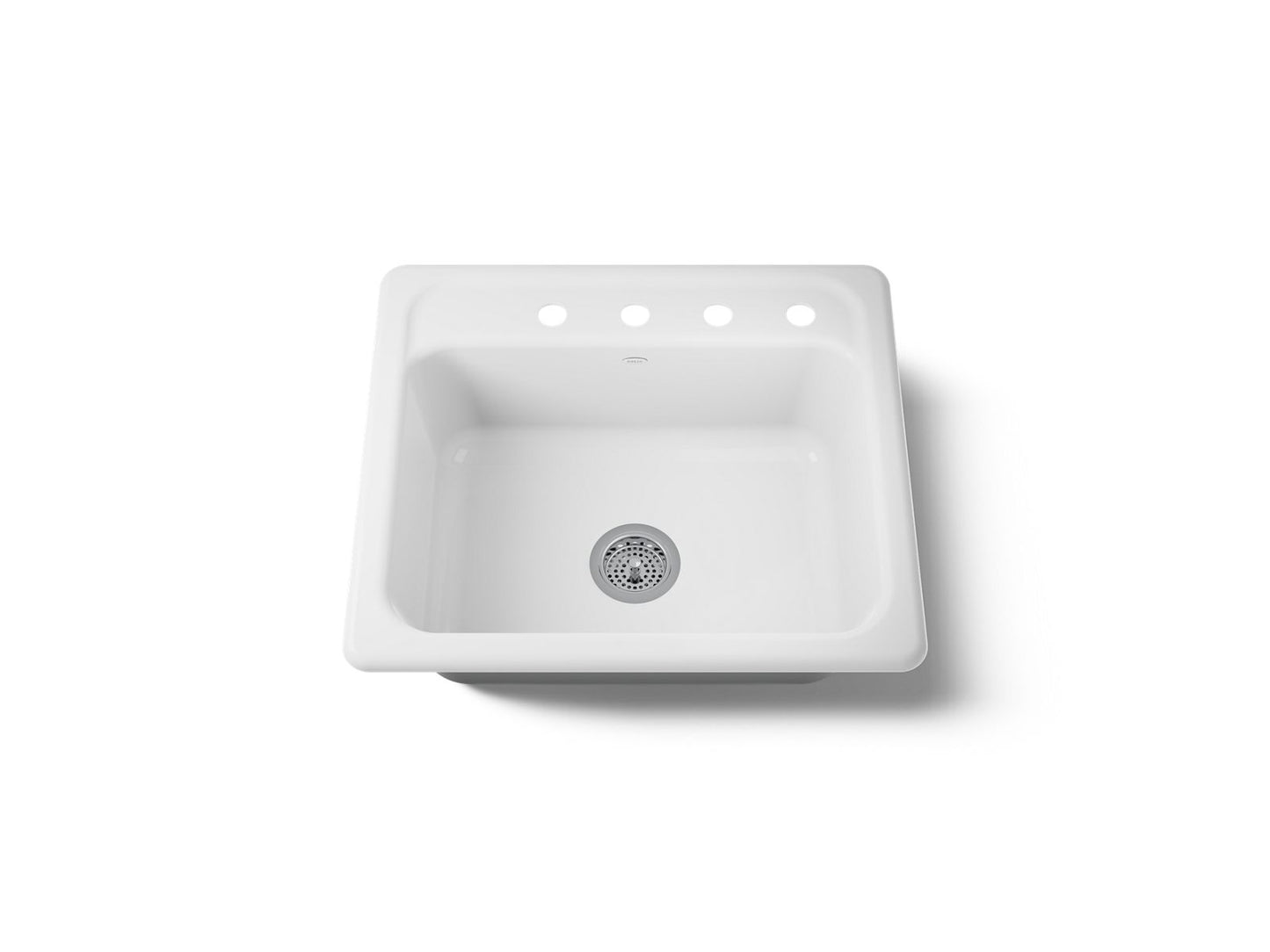 KOHLER K-5964-4 Mayfield 25" top-mount single-bowl kitchen sink
