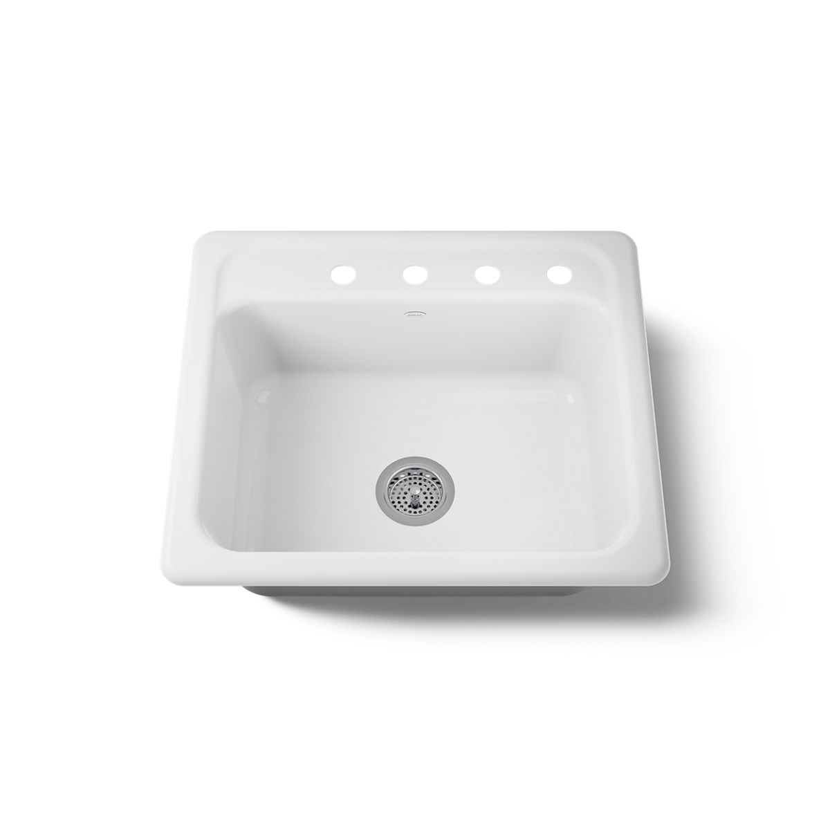 KOHLER K-5964-4 Mayfield 25" top-mount single-bowl kitchen sink