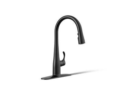 KOHLER K-597 Simplice Compact pull-down kitchen sink faucet with three-function sprayhead